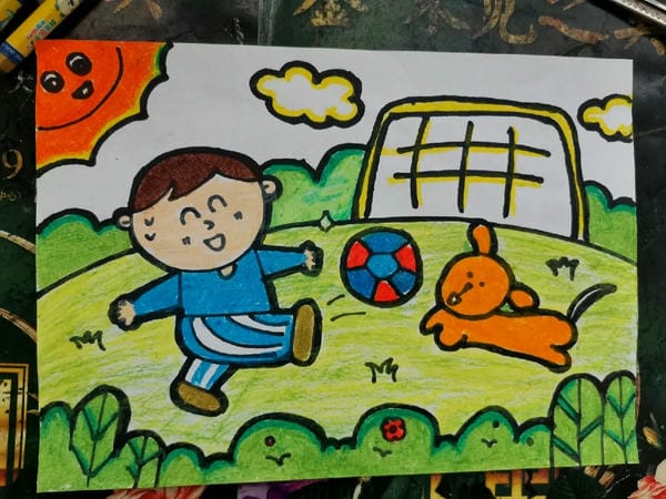 vẽ tranh đá bóng 14