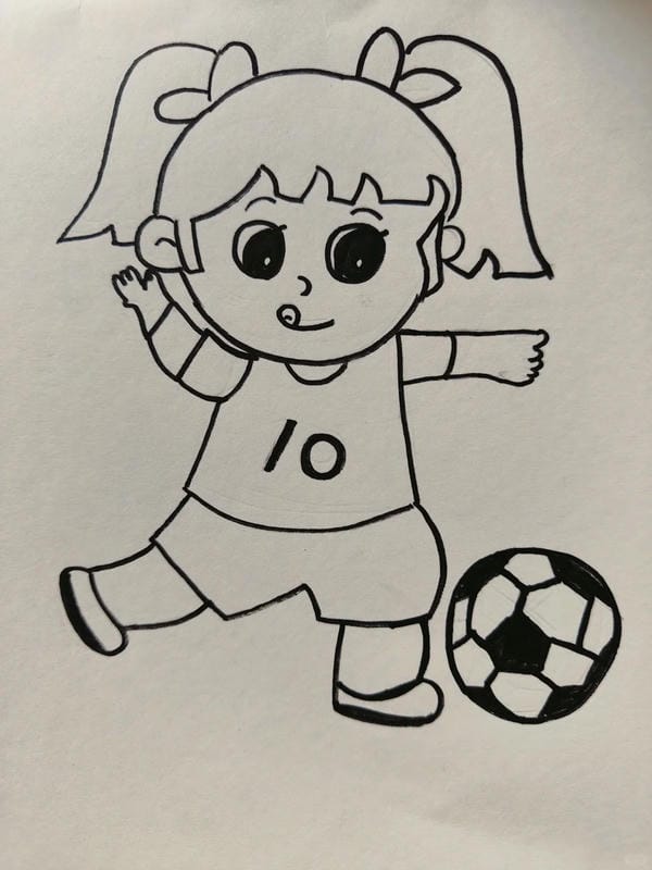 vẽ tranh đá bóng 18
