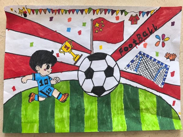 vẽ tranh đá bóng 3