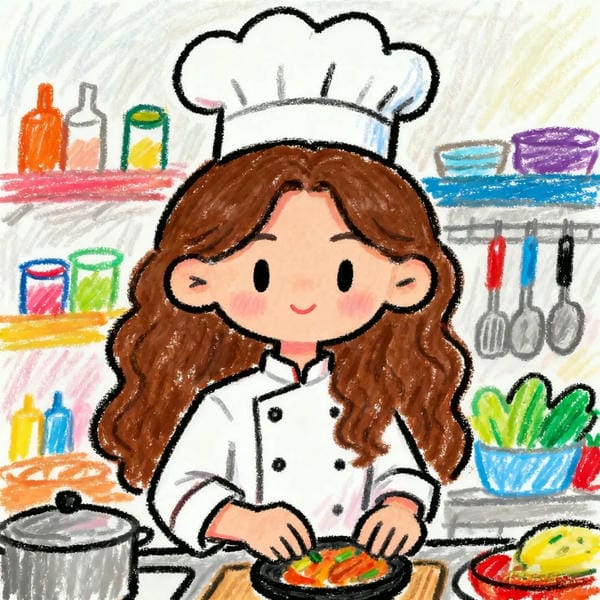 vẽ tranh đầu bếp 1