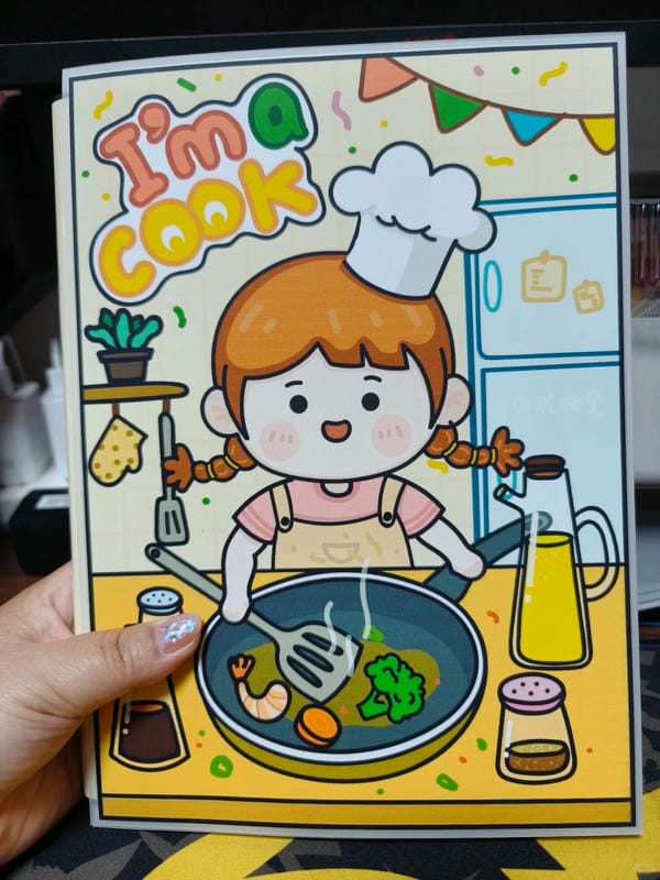 vẽ tranh đầu bếp 13