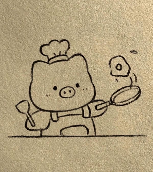 vẽ tranh đầu bếp 22