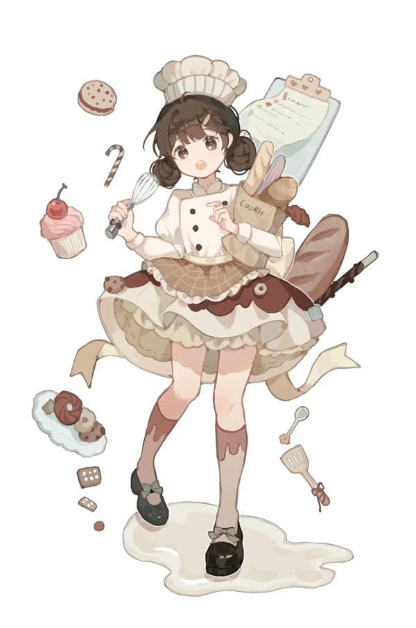 vẽ tranh đầu bếp 24