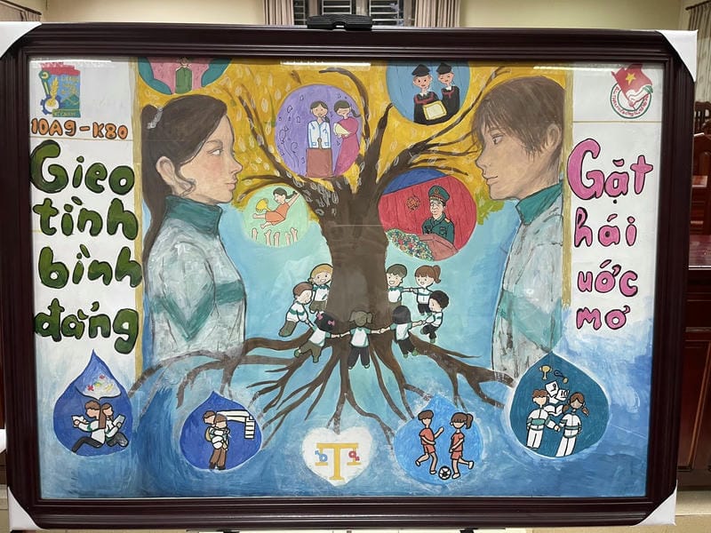 vẽ tranh đề tài bình đẳng giới