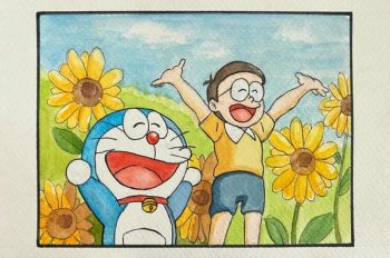 Bộ 139+ tranh vẽ Doraemon ngộ nghĩnh nhìn là muốn sáng tạo