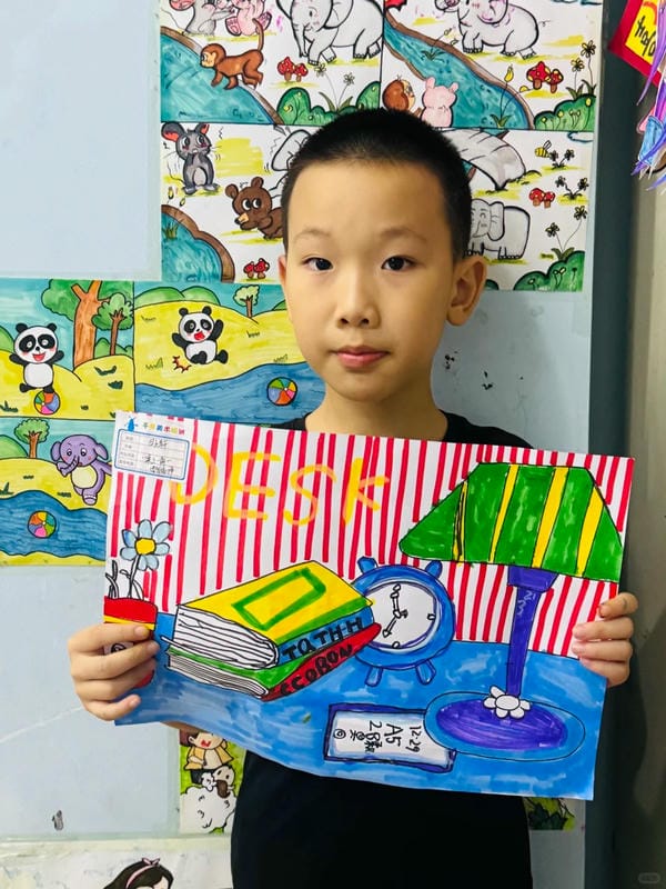 vẽ tranh góc học tập 17