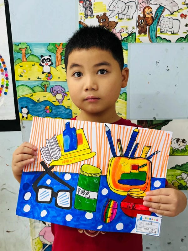 vẽ tranh góc học tập 18