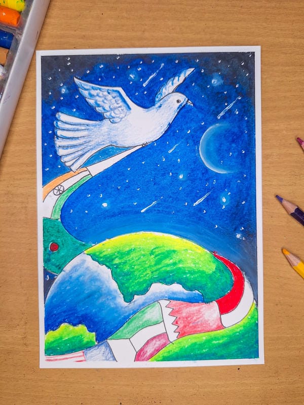 vẽ tranh hòa bình 1