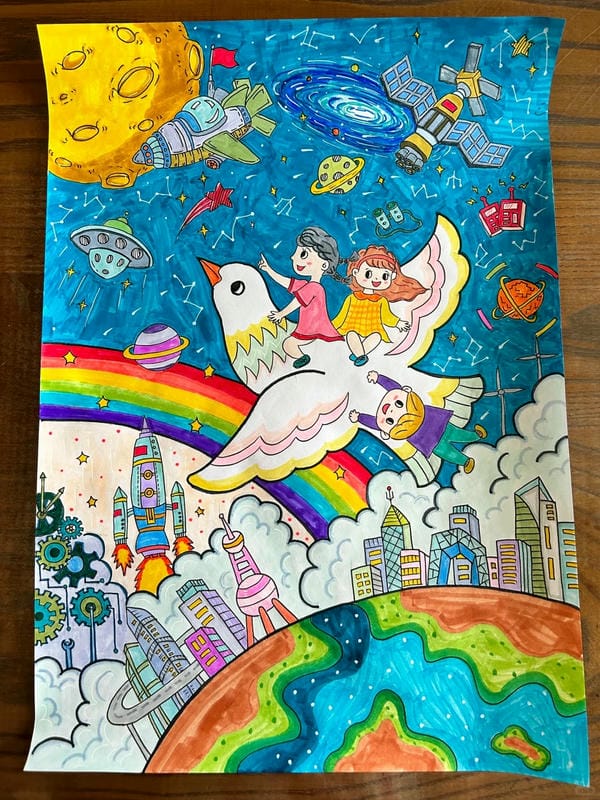 vẽ tranh hòa bình 10