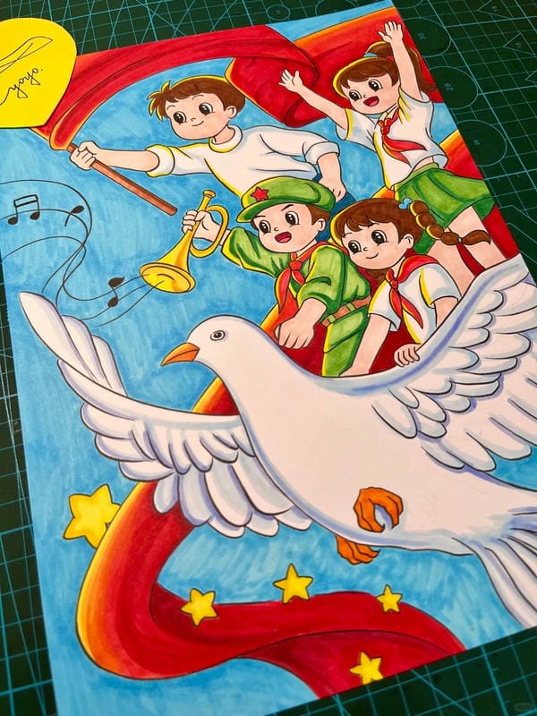 vẽ tranh hòa bình 12