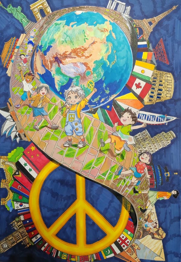 vẽ tranh hòa bình 15