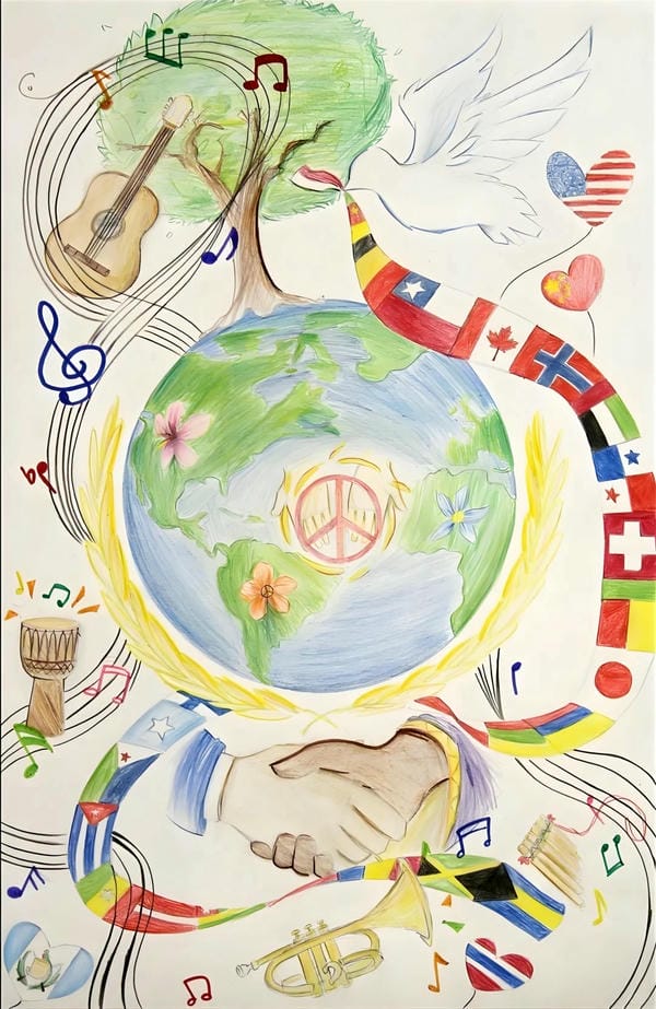 vẽ tranh hòa bình 18