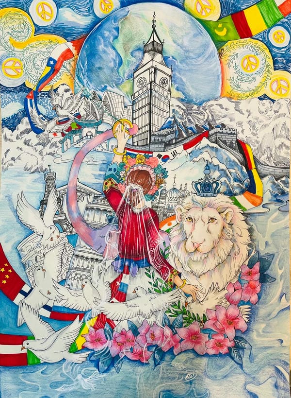 vẽ tranh hòa bình 19