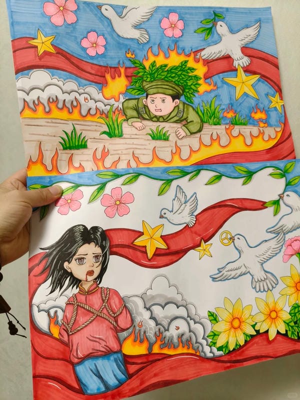 vẽ tranh hòa bình 26