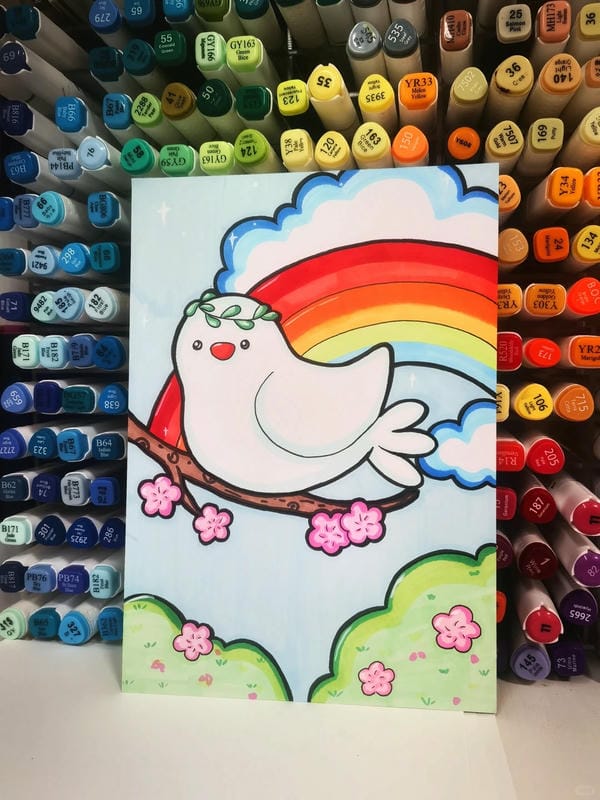 vẽ tranh hòa bình 6