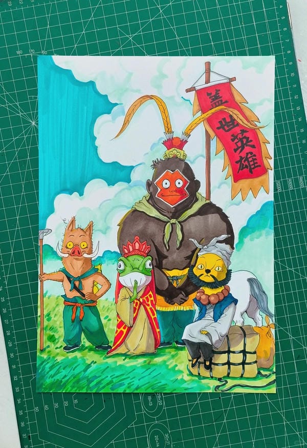 vẽ tranh hoạt hình 18