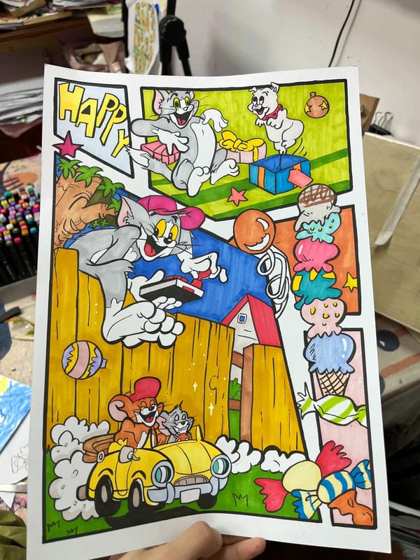 vẽ tranh hoạt hình 21