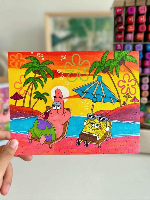 vẽ tranh hoạt hình 23