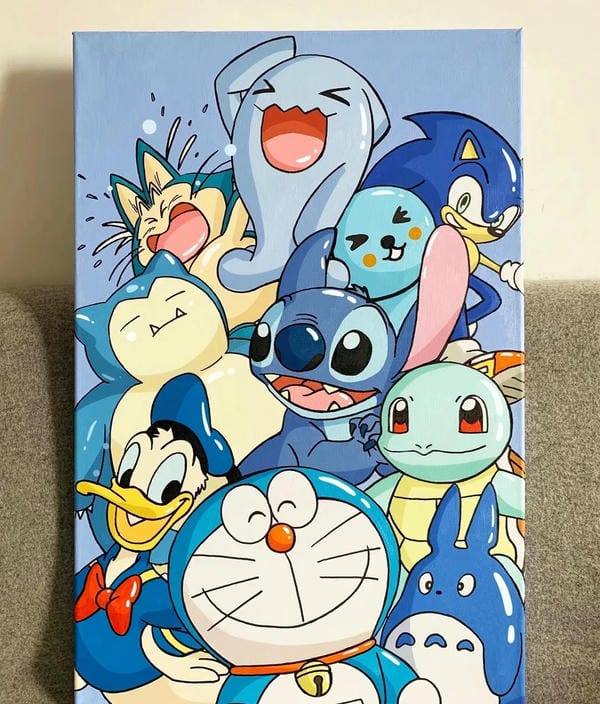 vẽ tranh hoạt hình 4