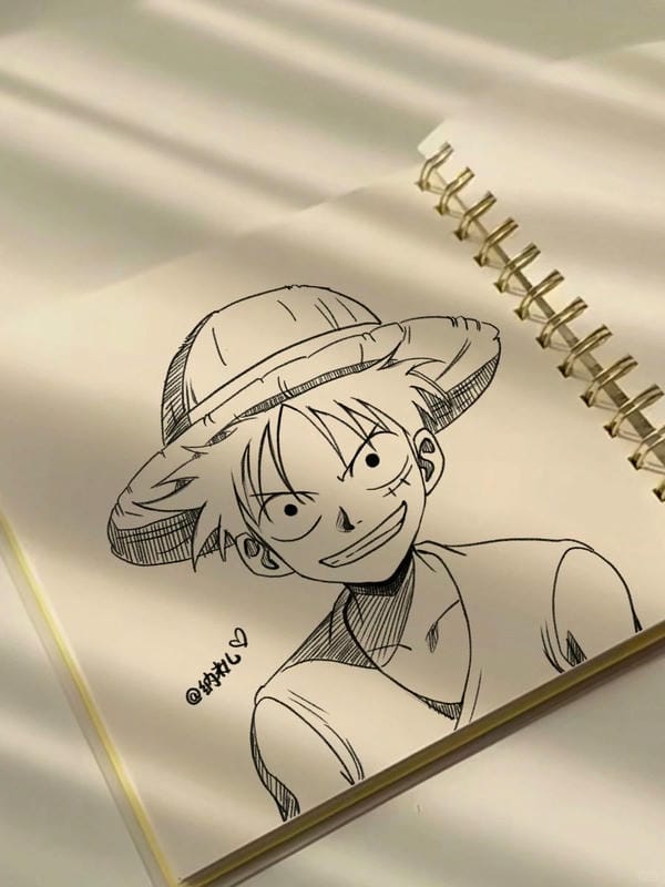vẽ tranh luffy 11