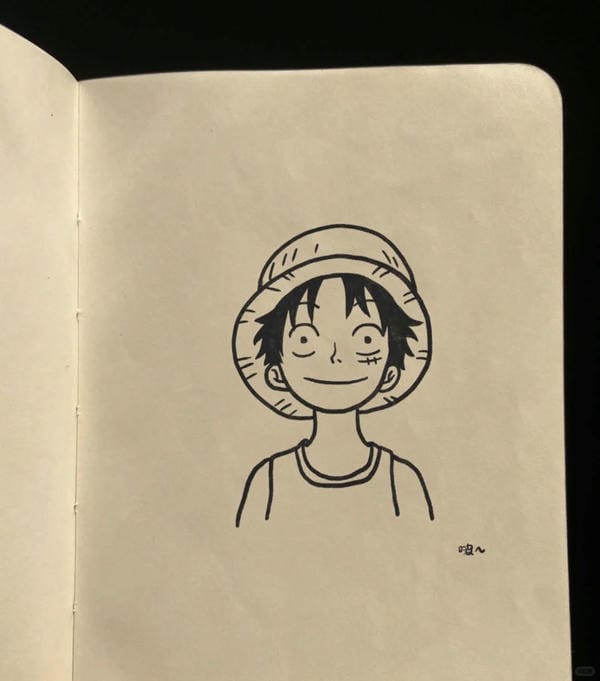vẽ tranh luffy 24