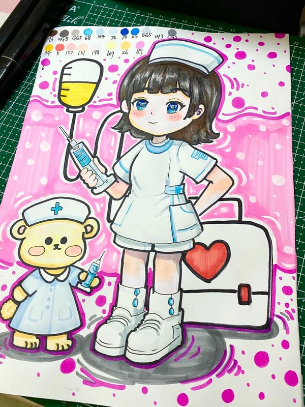 vẽ tranh nghề nghiệp 1