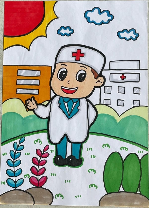 vẽ tranh nghề nghiệp 13