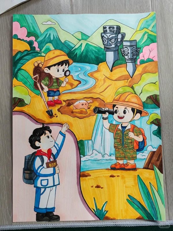 vẽ tranh nghề nghiệp 14