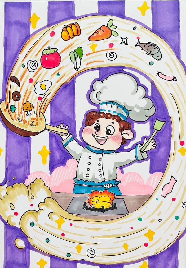 vẽ tranh nghề nghiệp 7