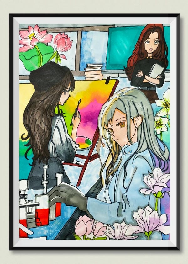 vẽ tranh nghề nghiệp 9