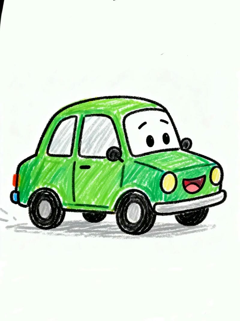 vẽ tranh ô tô mơ ước 22