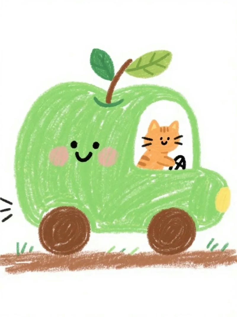 vẽ tranh ô tô mơ ước 9