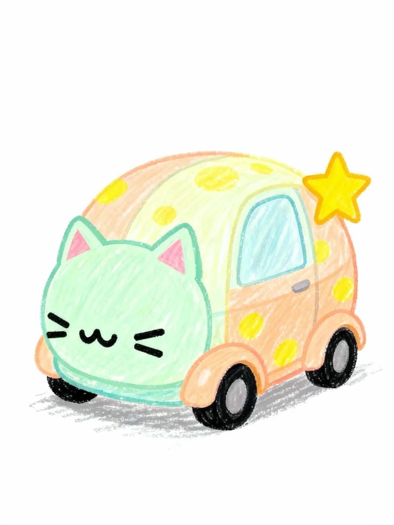 vẽ tranh ô tô mơ ước của em​