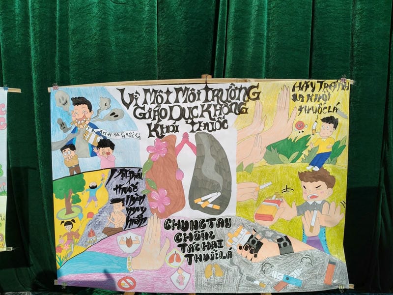 vẽ tranh phòng chống thuốc lá 11