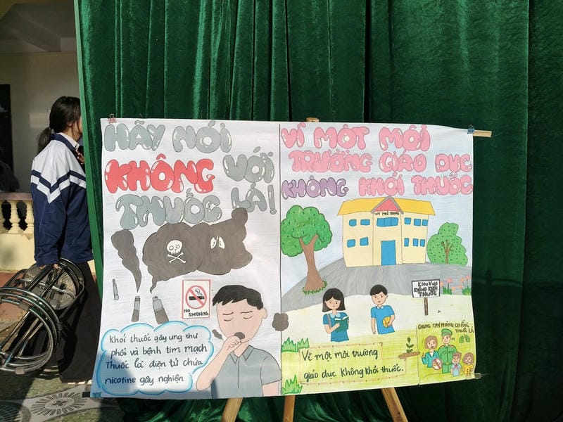 vẽ tranh phòng chống thuốc lá 13