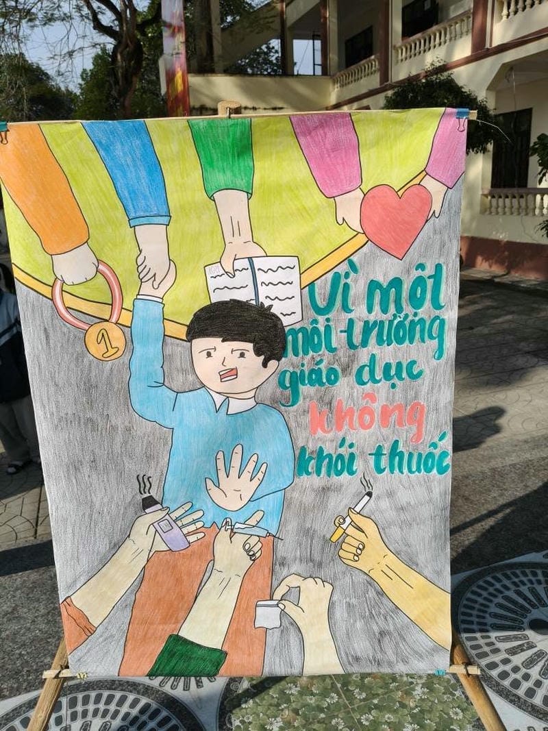 vẽ tranh phòng chống thuốc lá 15