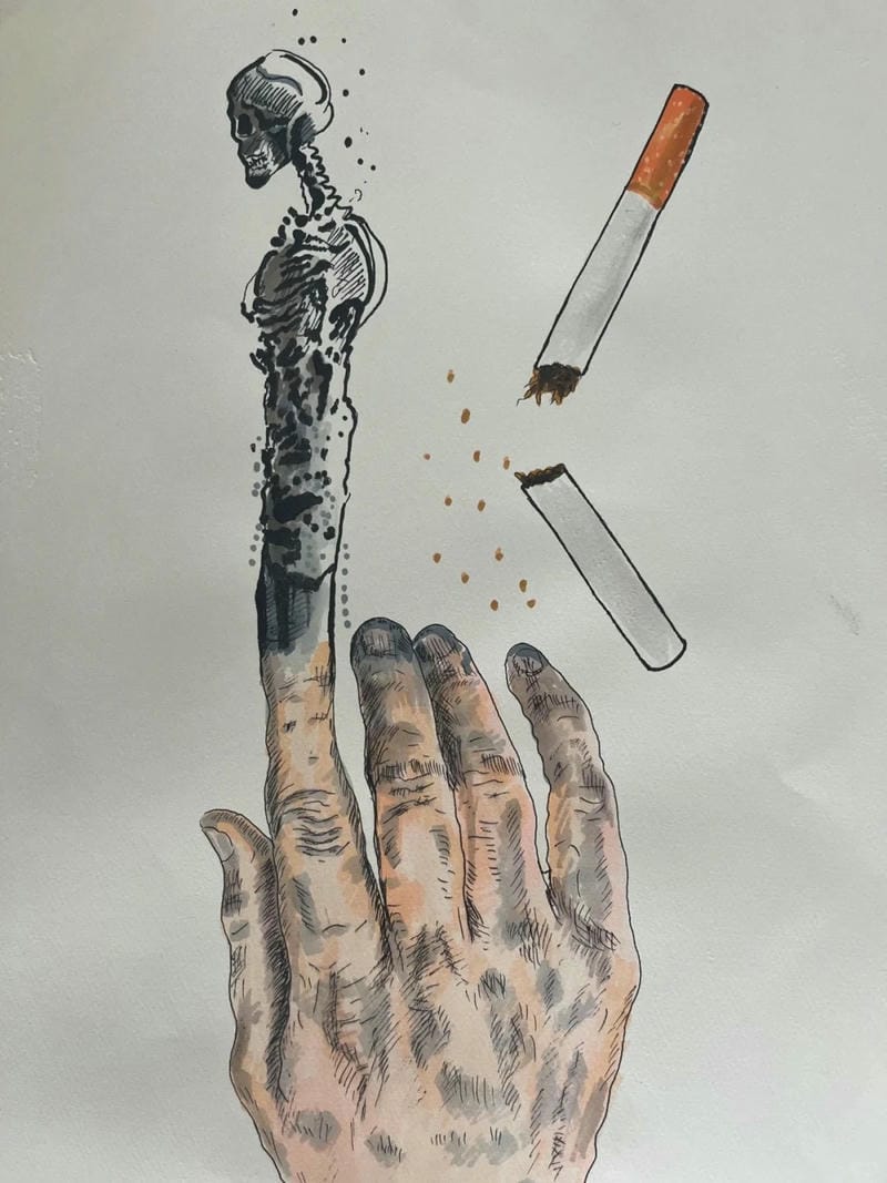 vẽ tranh phòng chống thuốc lá 17