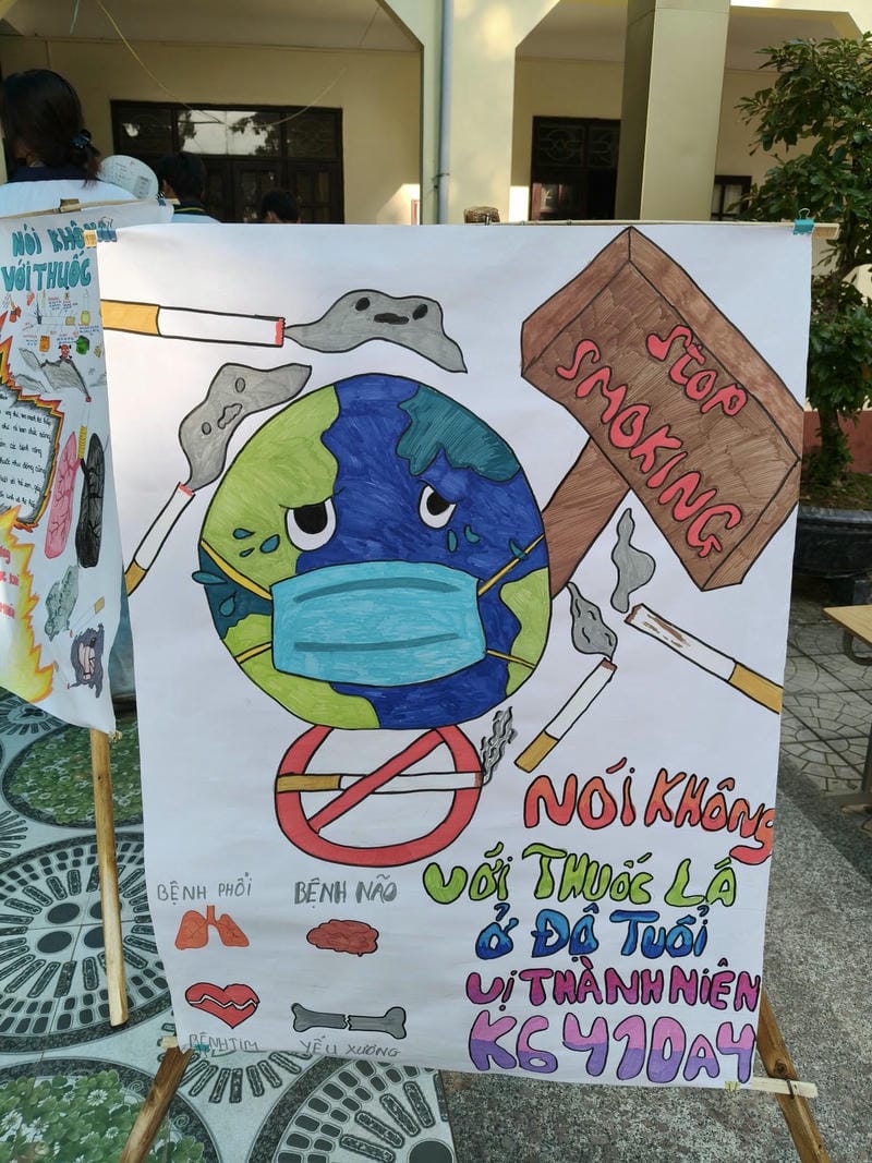 vẽ tranh phòng chống thuốc lá 5