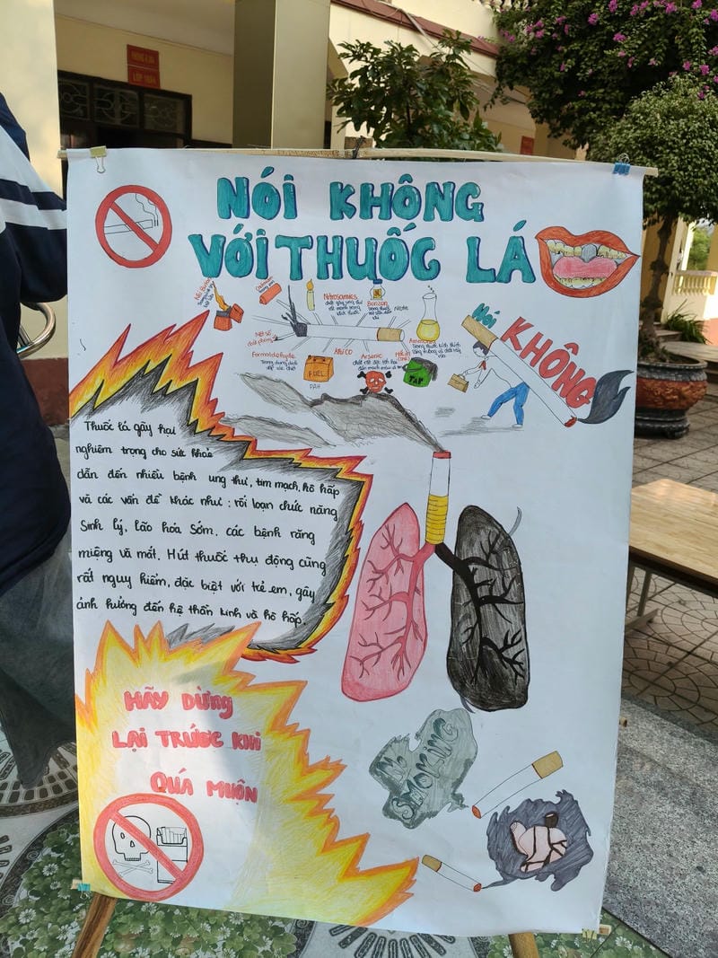 vẽ tranh phòng chống thuốc lá 6