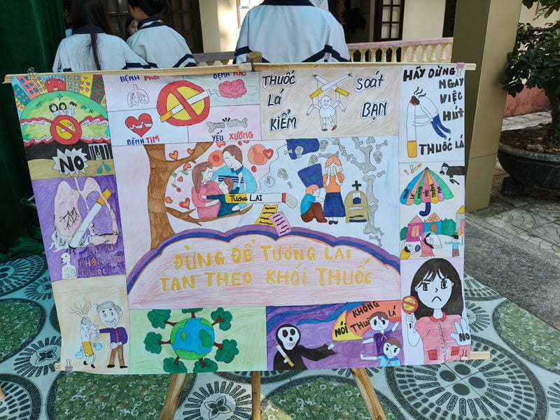 vẽ tranh phòng chống thuốc lá 7