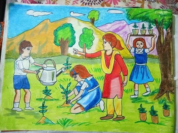 vẽ tranh thiếu nhi làm nghìn việc tốt 11