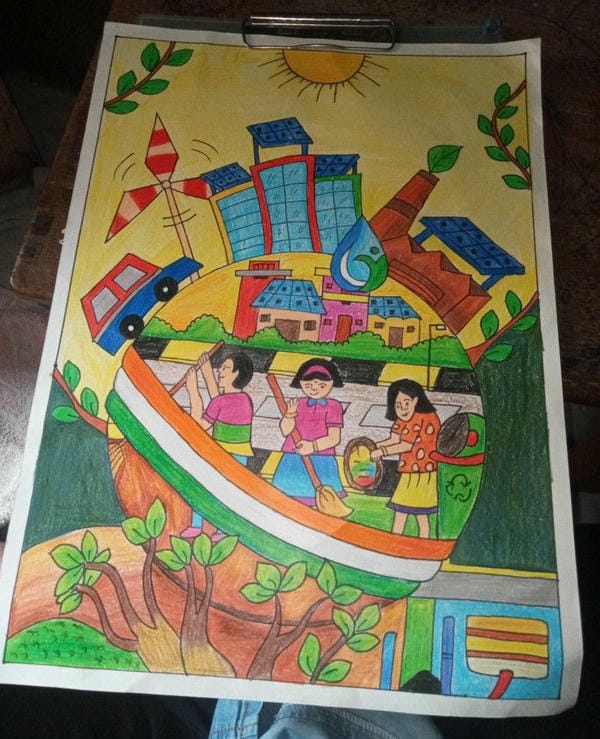 vẽ tranh thiếu nhi làm nghìn việc tốt 13