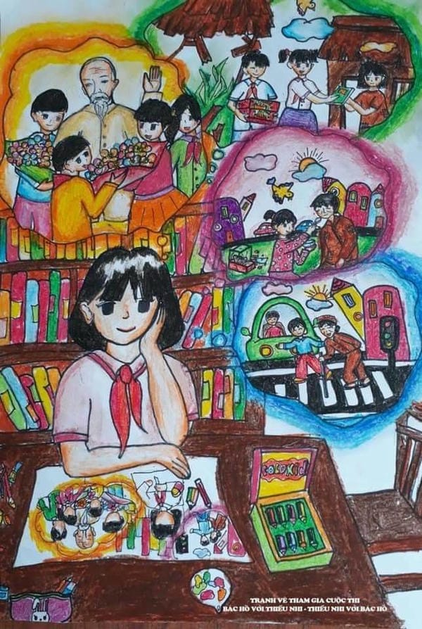 vẽ tranh thiếu nhi làm nghìn việc tốt 14