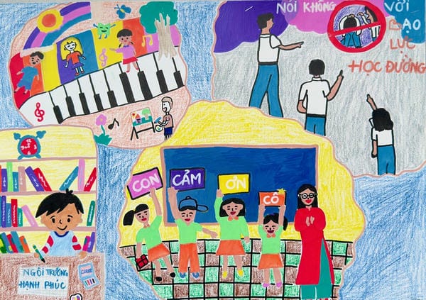 vẽ tranh thiếu nhi làm nghìn việc tốt 15