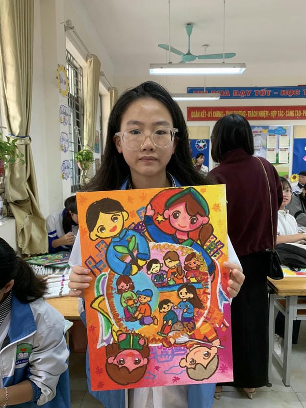 vẽ tranh thiếu nhi làm nghìn việc tốt 3