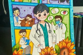 219+ Vẽ tranh ước mơ của em làm bác sĩ giản dị đầy hy vọng