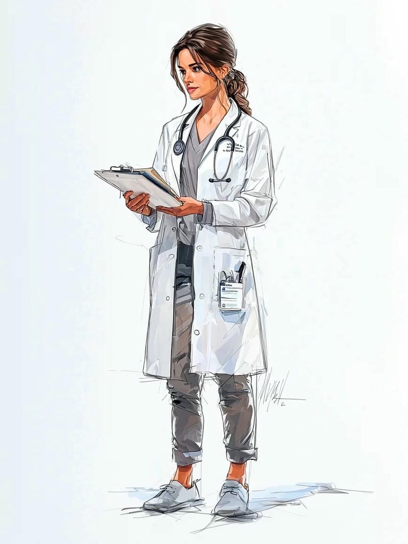 vẽ tranh ước mơ của em làm bác sĩ 29