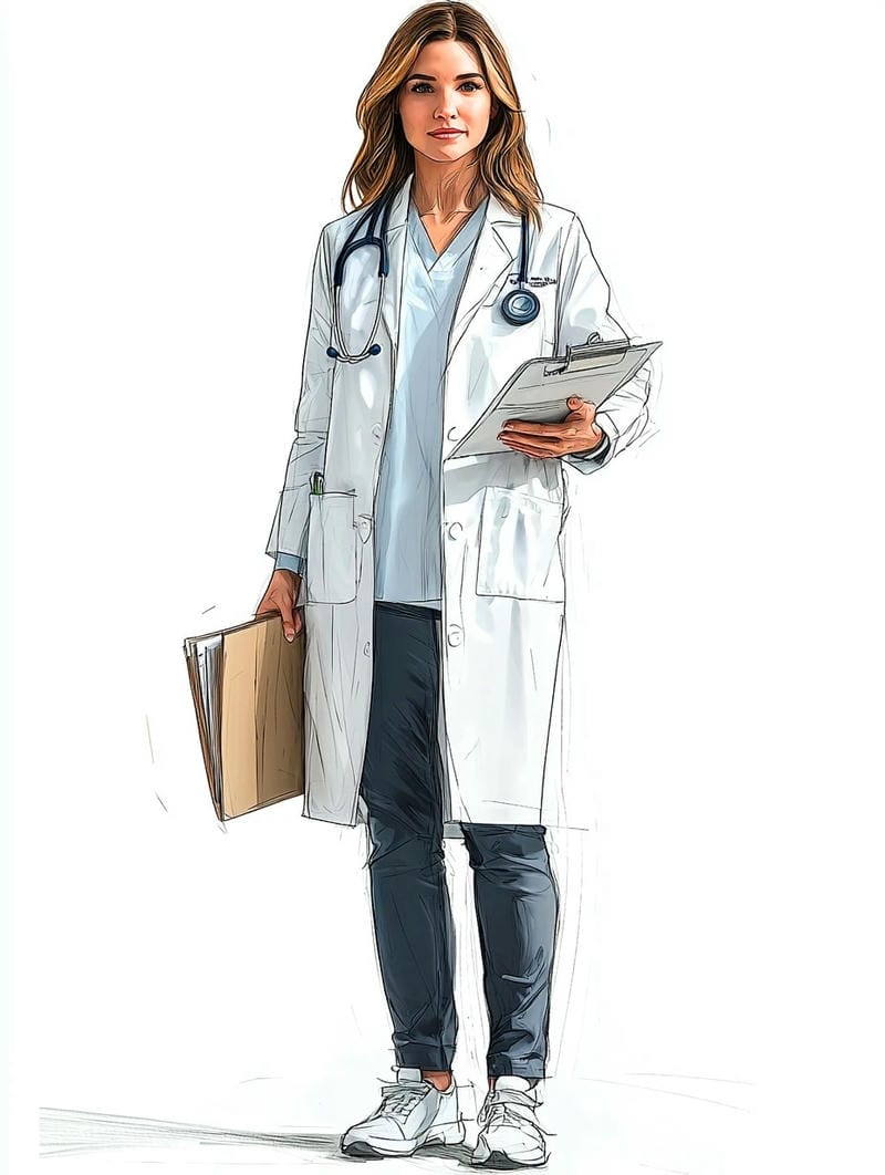 vẽ tranh ước mơ của em làm bác sĩ 30