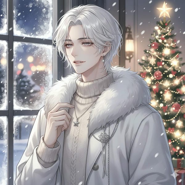 ảnh anime đẹp nam tóc trắng