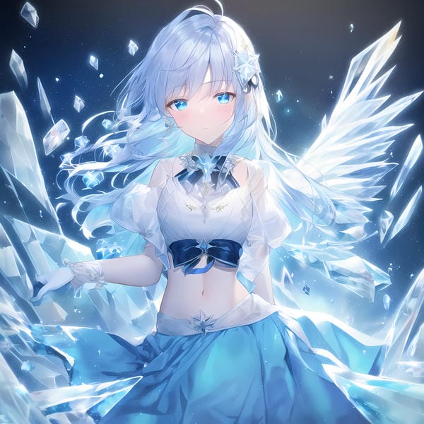 ảnh anime màu xanh dương 13